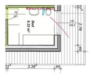 Grundriss Badezimmer