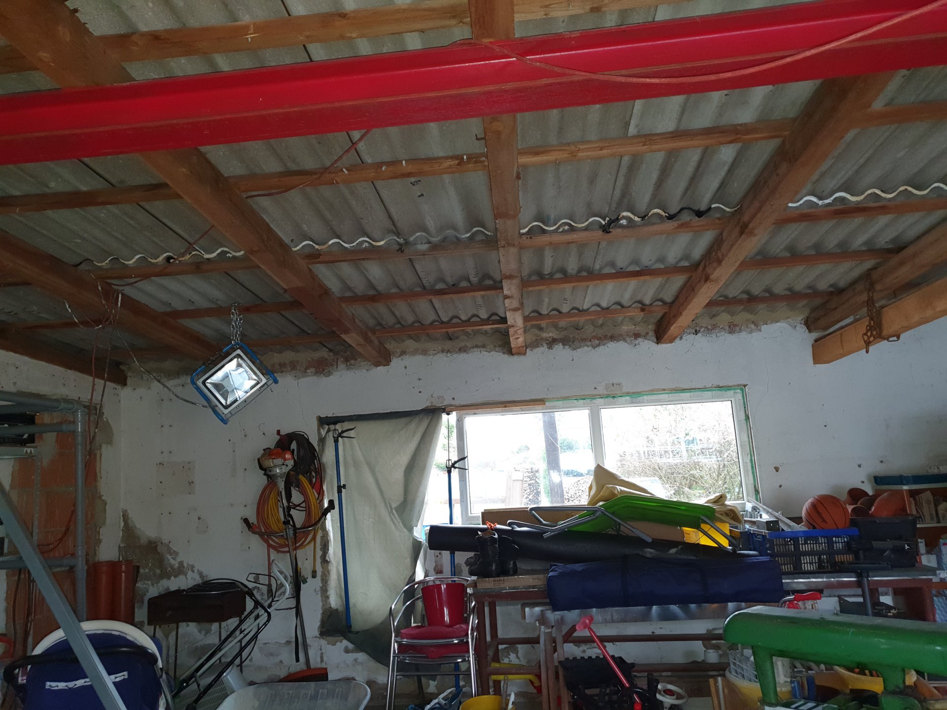 Decke in Garage abhängen