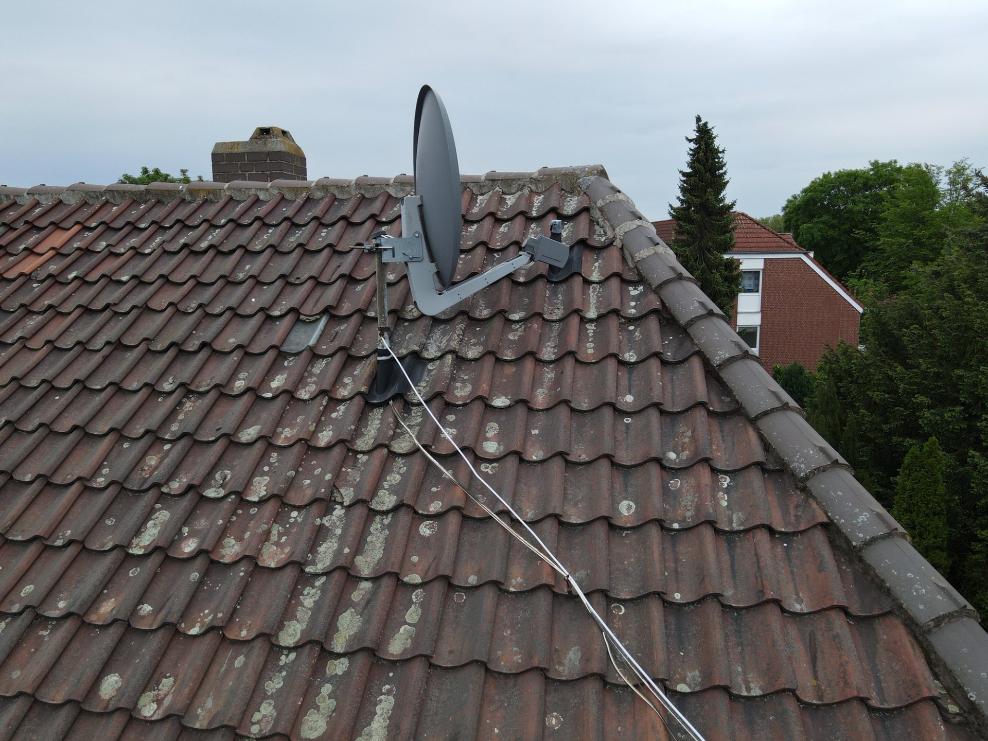 Blitzableiter Alte Satellitenschussel