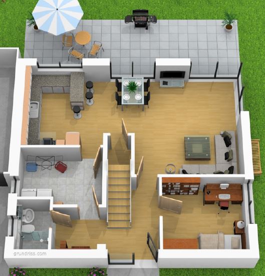 Grundriss 10x8 8 5 Schlafzimmer Im Erdgeschoss