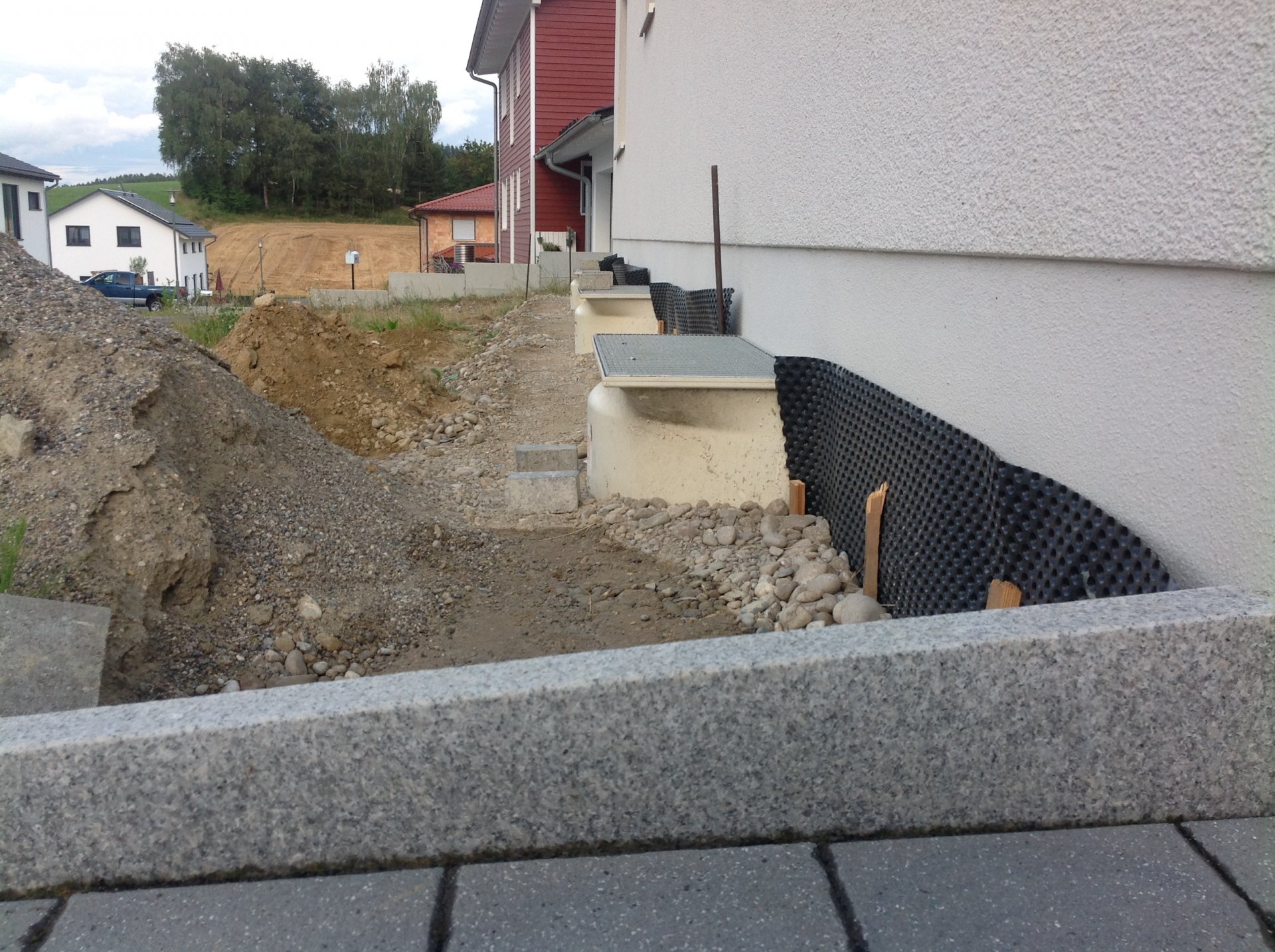 Randsteine schneiden Winkel berechnen