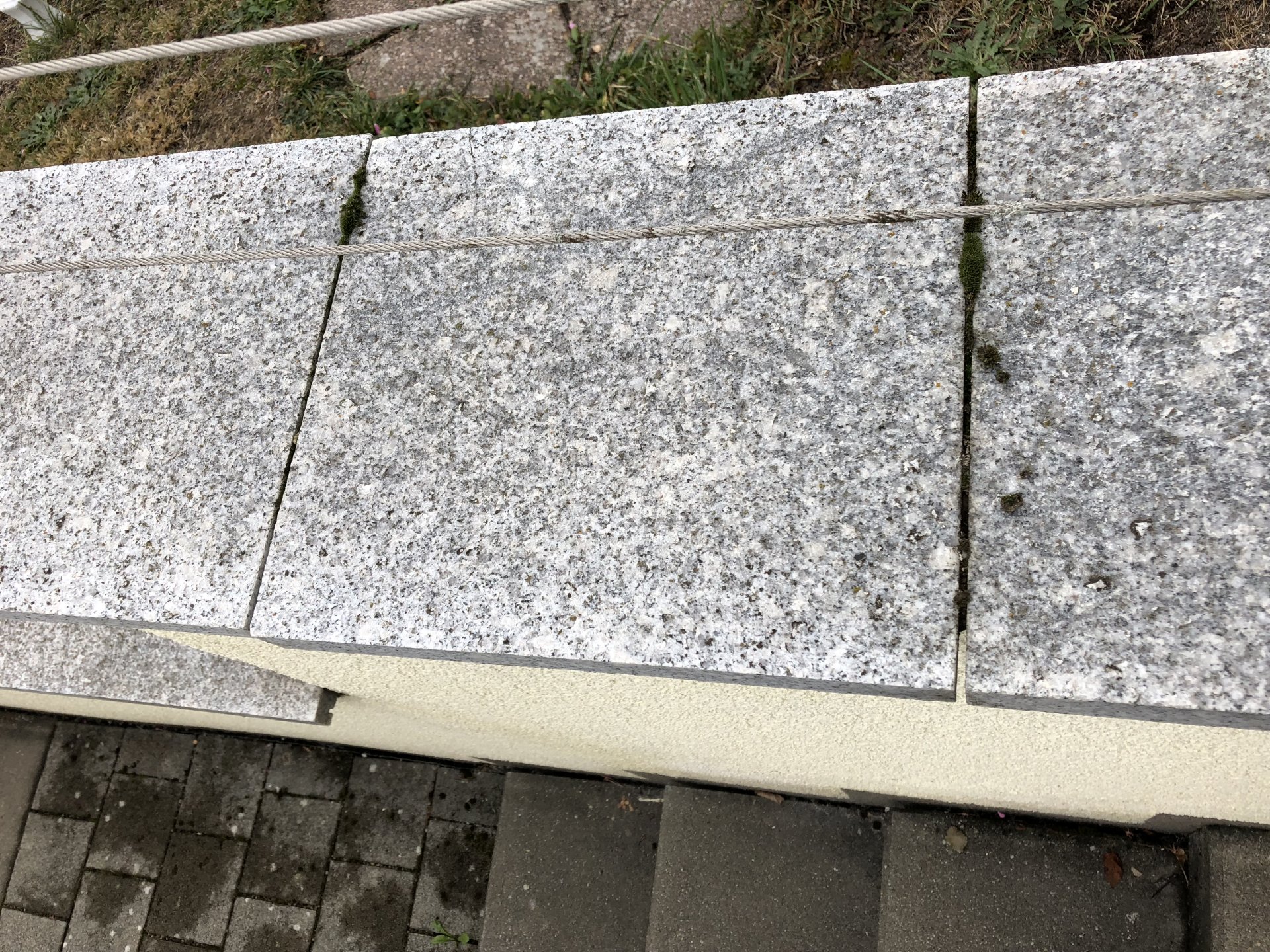 Mauerabdeckung granit befestigen