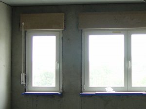 Trockenbauwand vor Außenwand