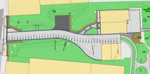 Breite für Garagenzufahrt und Hauszuwegung