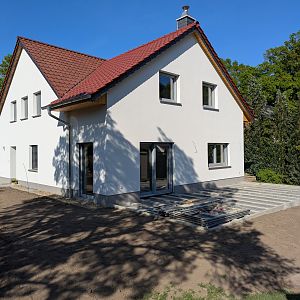 Nach Abbau Garten