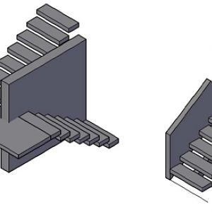 treppe mit mittelscheibe