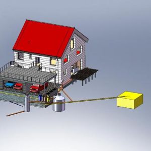 Passivhaus Würzburg - Seitenansicht