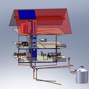 Passivhaus Würzburg - Verrohrung 03