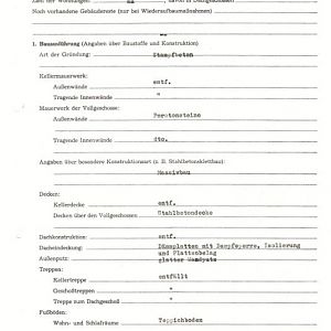 Baubeschreibung 1975 Anbau