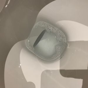 Tiefspüler, klares Wasser