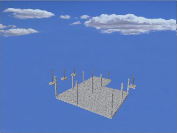 fundamente und stuetzen3D