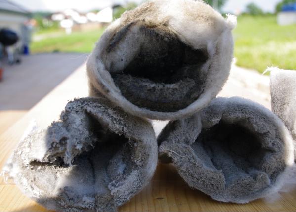 Gebrauchte Abluftfilter