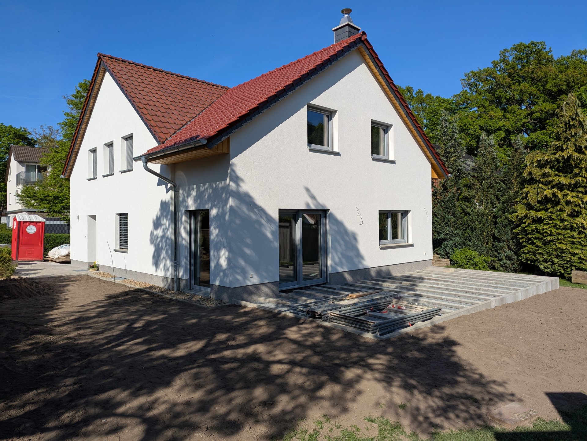 Nach Abbau Garten