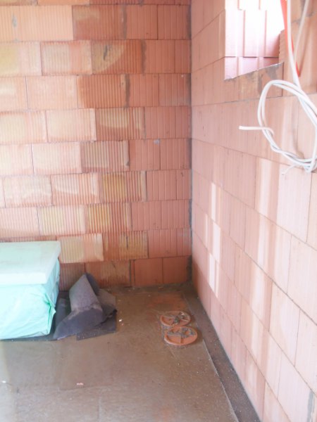 nasse Ecke von Innen